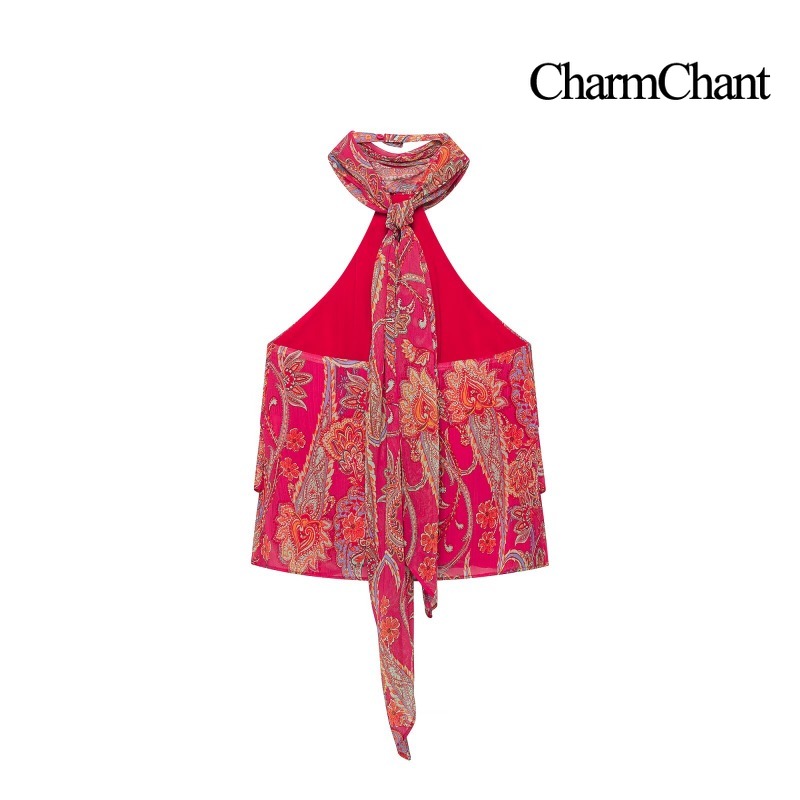 CHARMCHANT Women's Paisley Pri - Midi Skirt Floral ulasan dan harga
