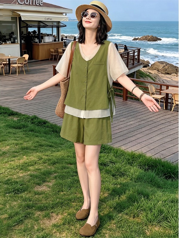 Slimming Lightweight Summer Ne - Linen Pant Wide ulasan dan harga
