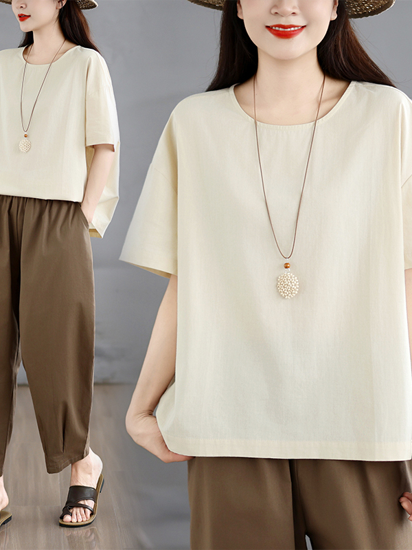 Summer Ethnic Style Women's Lo - Linen Pant Wide ulasan dan harga