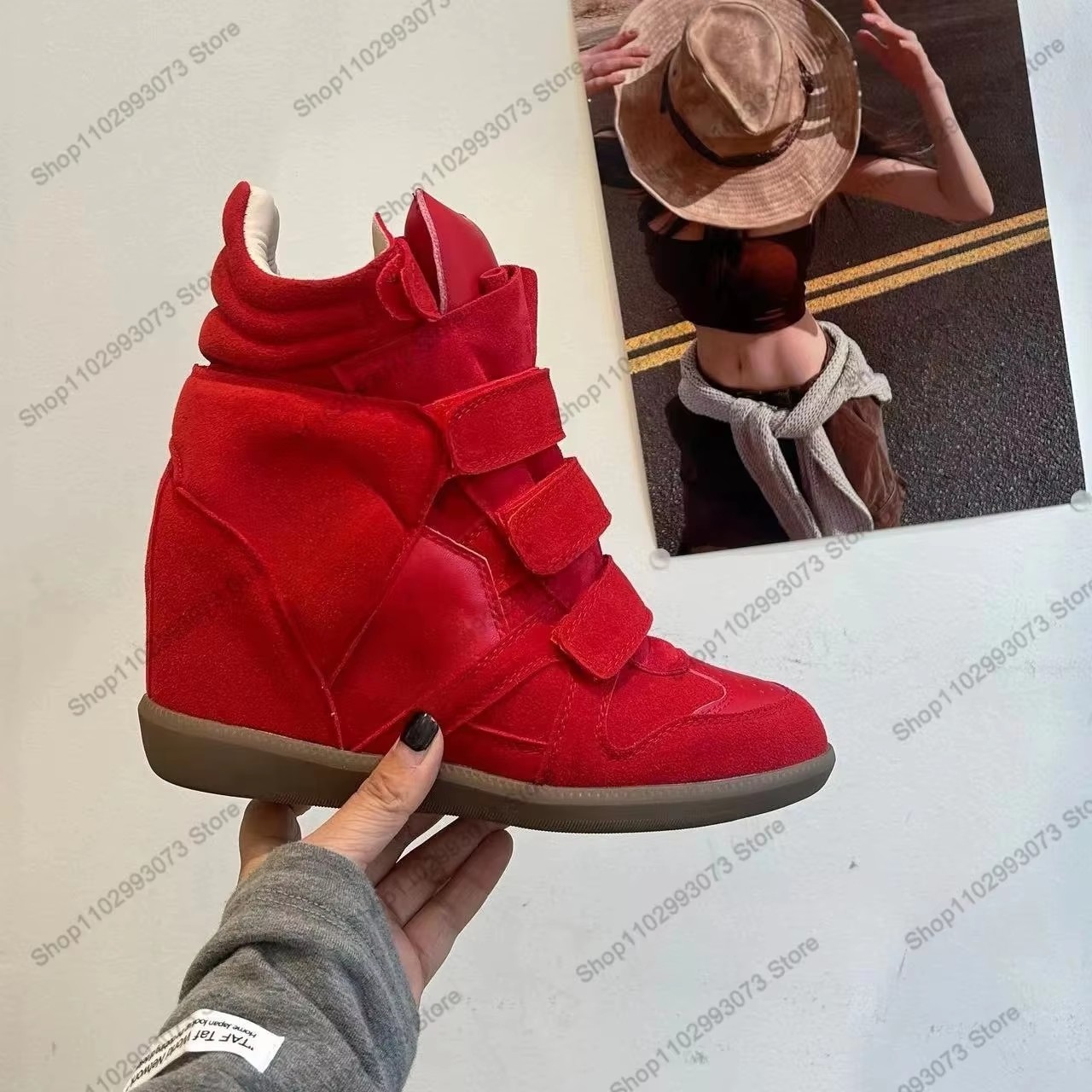 Women Hidden Wedge Heel High‑T - Wedge Espadrille Women ulasan dan harga